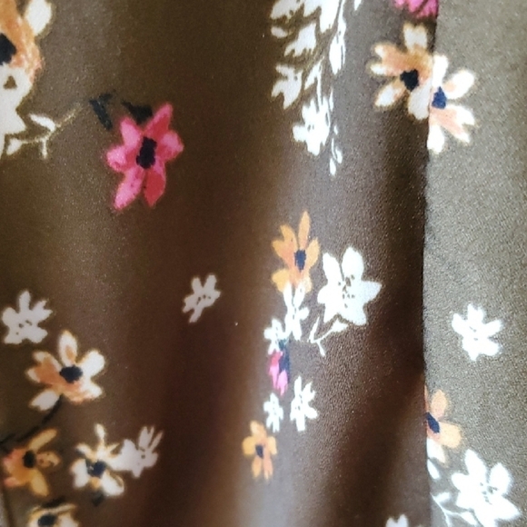 Saltwater Luxe Floral brownish olive Women's duster - Picture 3 of 9